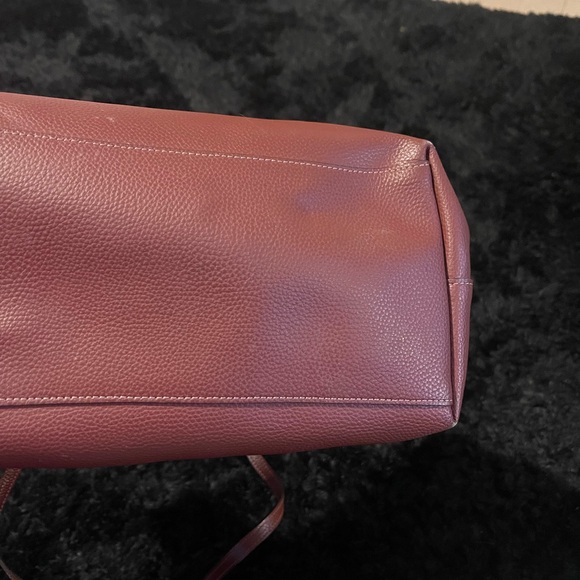 Coach Burgundy Leather Tote Bag - Picture 5 of 10